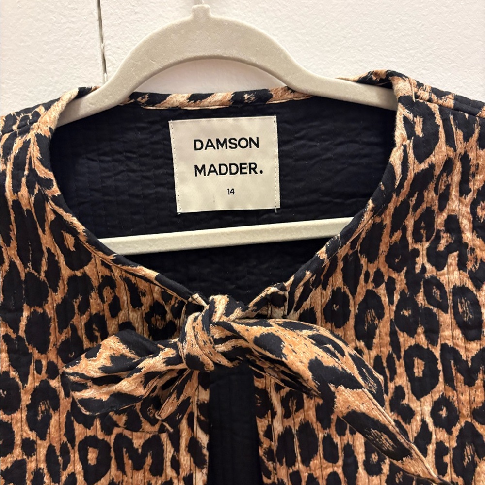 Damson Madder Leopard Print Vest - Picture 2 of 4